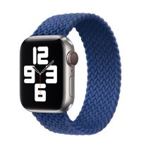 【Discount】 สร้อยข้อมือเข็มขัดยืดผ้าไนลอนถักแบบเดี่ยว44มม. 42มม. สำหรับสายคาด Apple Watch Apple Watch Seires SE 6 5 4 3 2ผู้ใหญ่