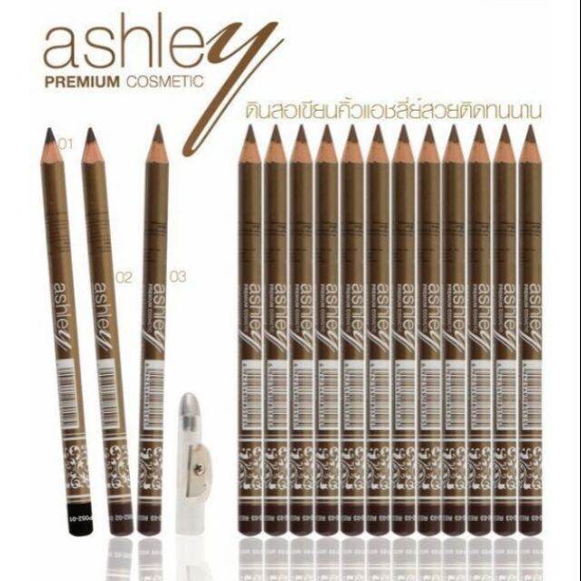 ส่งฟรี-กดเก็บคูปองส่งฟรีที่หน้าร้าน-12แท่ง-ashley-eye-ฺbrow-area-pencil-แอชลี่ย์-ดินสอเขียนคิ้ว-รุ่นมีกบเกลา-ap052