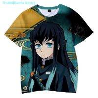 ☍ Eartha Boyle The blade of the new 2023 cartoon demons out 3 d digital printing short sleeve T-shirt