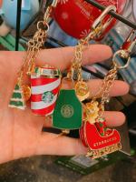 Starbuck Official Store Starbuck 2019คริสต์มาสของขวัญ Starbuck ของขวัญกระเป๋าถ้วยสีเขียวผ้ากันเปื้อน Pin Key Chain จี้เข็มกลัด Starbuck Tumbler Starbuck แก้ว