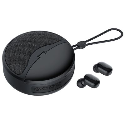 Mini Wireless Bluetooth Speaker 2 in 1 Earphone TWS Subwoofer Stereo Hands-Free Multi-Function / TF Card / FM