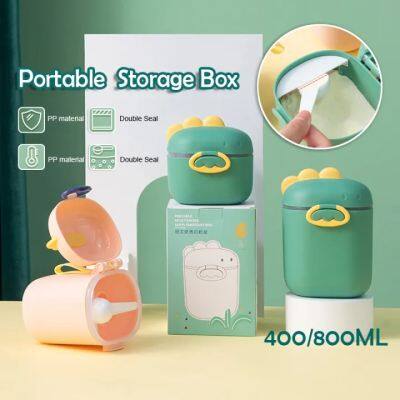 【Local Stock】Milk Powder Container Portable Air Seal Milk Powder Air Tight Container with Spoon Storage Box Food Feeding Box Bekas Susu Tepung