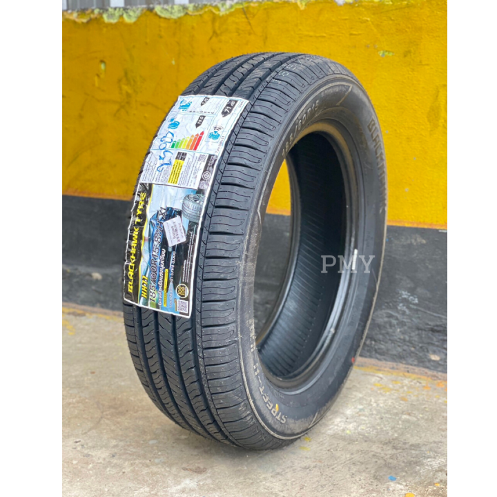 185-60r15-ยางรถยนต์-ยี่ห้อ-blackhawk-รุ่น-street-h-hh11-ล็อตผลิตใหม่ปี23-ราคาต่อ1เส้น-ยางนุ่มเงียบ