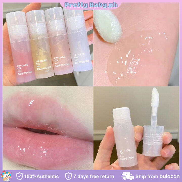 1pc CAPPUVINI Daily Lip Moisturizing Lipstick Oil Clear Care Balm