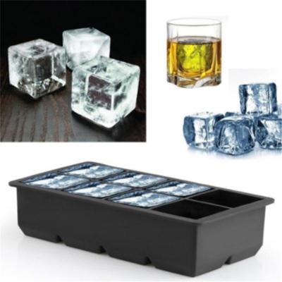 พิมพ์ทำน้ำแข็ง 8 ช่อง รูปสี่เหลี่ยม จตุรัส Silicone ice cube mold พิมพ์น้ำแข็ง พิมพ์ซิลิโคลน ถาดน้ำแข็ง แม่พิมพ์น้ำแขง คละสี