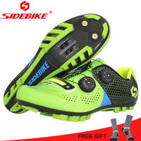 SIDEBIKE ขี่จักรยาน MTB รองเท้าผู้ชายผู้หญิงแข่งจักรยานเสือภูเขารองเท้าจักรยานรองเท้าผ้าใบมืออาชีพรองเท้าล็อคตัวเอง Sapatilha