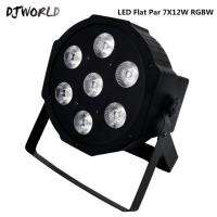 【☑Fast Delivery☑】 gewanfu1881881 Djworld รีโมทคอนโทรล Led ไร้สาย7X12W Rgbw 4in1ไฟ Led สำหรับล้างเวทีไร้เสียงรบกวนไฟมืออาชีพ