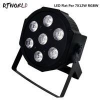 【✔In stock】 lian400770360360 Djworld รีโมทคอนโทรล Led ไร้สาย7X12W Rgbw 4in1ไฟ Led สำหรับล้างเวทีไร้เสียงรบกวนไฟมืออาชีพ