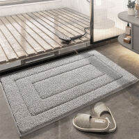 High End Geometric Flocked Bath Mat Home Thicken Super ดูดซับพรมห้องน้ำสำหรับ Anti-Slip ห้องน้ำประตูเท้าห้องน้ำพรม