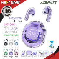 Acefast รุ่น T8 Crystal TWS headset หูฟังไร้สาย บลูทูธ 5.3 หูฟังพร้อมเคส ลดเสียงรบกวน ควบคุมแบบสัมผัส