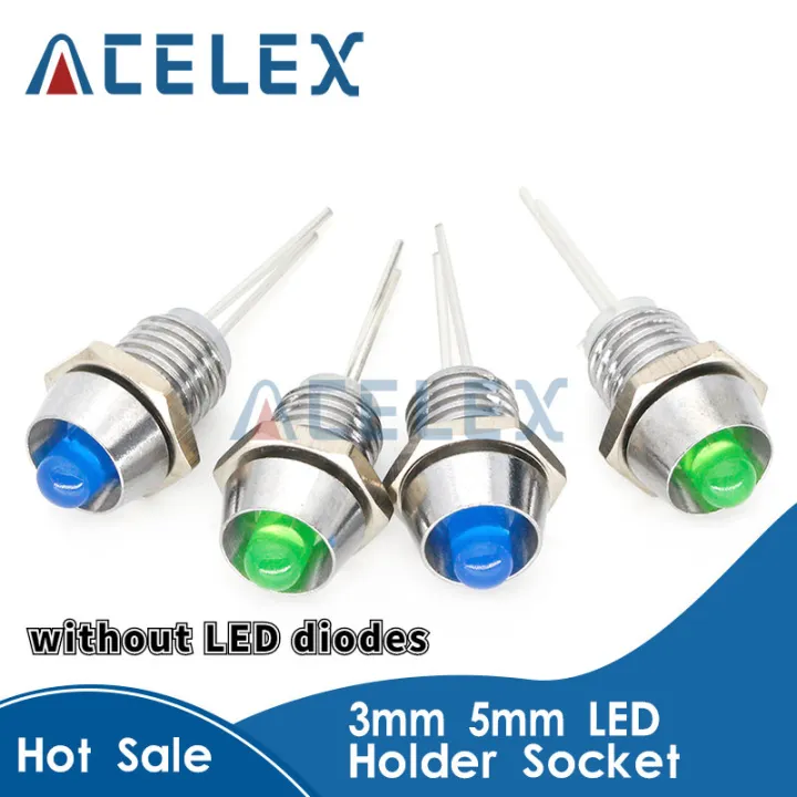 20 pcs/batch 3Mm 5Mm Led Holder Socket Clip Bezel Light Emitting Diode