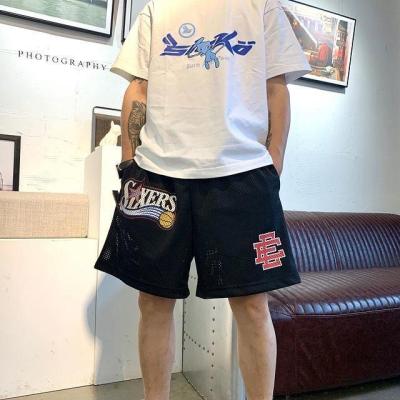 Eric Emanuel EE NBA Philadelphia 76ers Mens Above The Knee Shorts Loose Hip-hop Shorts Basketball Sports Beach Shorts