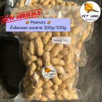 Peanuts ถั่วลิสงนอก นำเข้าจากอเมริกา เกรดA ร่อนฝุ่น อาหารนกแก้ว หนู กระรอก สัตว์ฟันแทะ แบ่งขาย 300g/500g