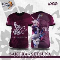 - T SHIRT[KiPgtoshop]    axgg "honkai impact flamemakers series" 3D tshield game (free custom name and logo)