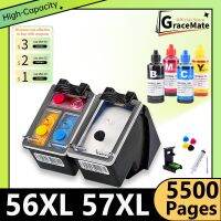 56XL 57XL สำหรับ Photosmart ตลับเปลี่ยนเครื่องพิมพ์450Wbt 450Ci 7350 7450 7550 7660 7755 7760 7960สำหรับ HP57 HP56