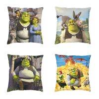 【LZ】hjd319 Personalized Animated Shrek Throw Pillow Case Decoration 3D Double-sided Print Square Comedy Film Cushion Cover for Car