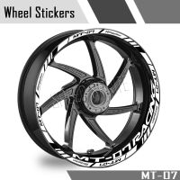 ✥▣ For YAMAHA MT07 MT-07 mt 07 Reflective Motorcycle Accessories Wheel Sticker Hub Decals Rim Stripe Tape Decorative Waterproof