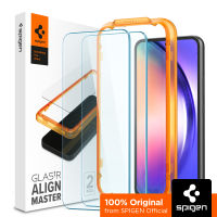 SPIGEN 2Pack Screen Protector for Galaxy A54 [Align Master] Tempered Glass Durability Rated at 9H Hardness / Samsung Galaxy A54 5G Screen Protector