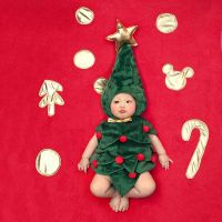 New Baby Infant Photography Clothing Xmas Tree Design Bebe Boy Girl Cosplay Costumes Hat Body Suit Newborn Christmas Outfits