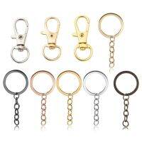 【YF】 5/10Pcs Swivel Clasps Set Lanyard Snap Hooks With Key Chain Rings Keychain Clip For Necklace Bracelet Supplies