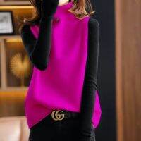 【HOT】☑ Korean Sweater All-match Leisure Outerwear Knitted V-Neck Sleeveless Female