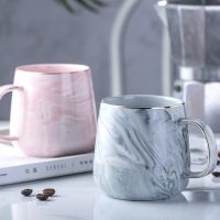 hotx【DT】 European Phnom Penh Mugs Marble Pattern Mug Office Drinkware Cup Lovers Gifts
