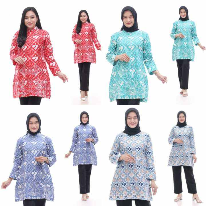SERAGAM BATIK BKKBN\ BAJU SERAGAM WANITA KERJA TUNIK BATIK SERAGAM