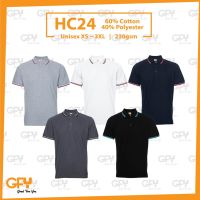 【GROUP A】HC24 OREN SPORT Uni Collar Honey Comb Polo Tee Shirt Short Sleeve