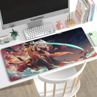 Anime Mouse Pad Genshin Impact Mousepad Large Gaming Keyboard Mousemat Laptop Mousepads Speed Waterproof Office Carpets XXL Pads