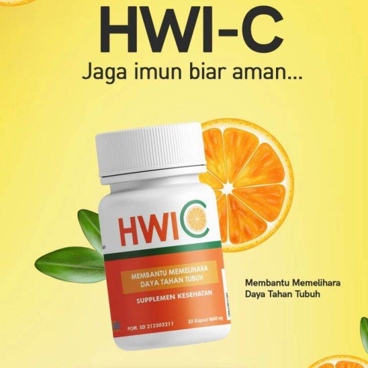 HWIC Kapsul Vitamin C yang aman Untuk Lambung 30 kapsul Lazada Indonesia