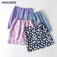 {Summer skirt} กระโปรงมินิเซ็กซี่กระโปรงสตรีกระโปรงดินสอสไตล์วินเทจสีชมพูเอวสูงสง่างามผ้าซาตินดอกไม้เกาหลีสีม่วงฤดูร้อน2020ใหม่