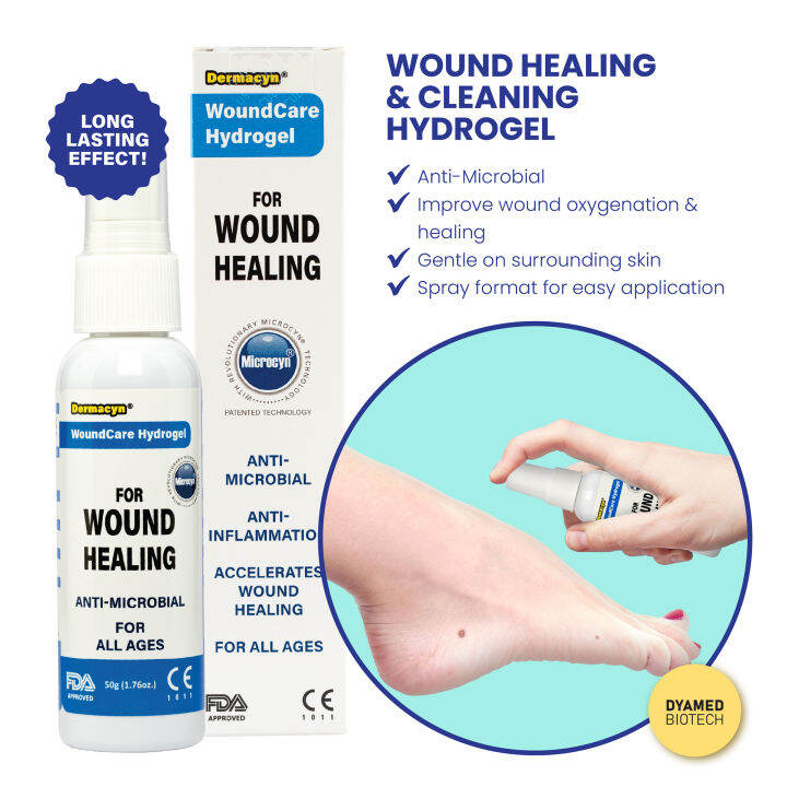 Dermacyn Wound Healing & Cleaning Hydrogel (50g) Lazada Singapore