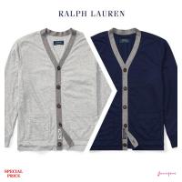 RALPH LAUREN COTTON-BLEND-JERSEY CARDIGAN (BOY SIZE 8-20)