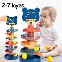 2-7 Layes Rolling Early Educational for Babies Rotating Stacking Kids