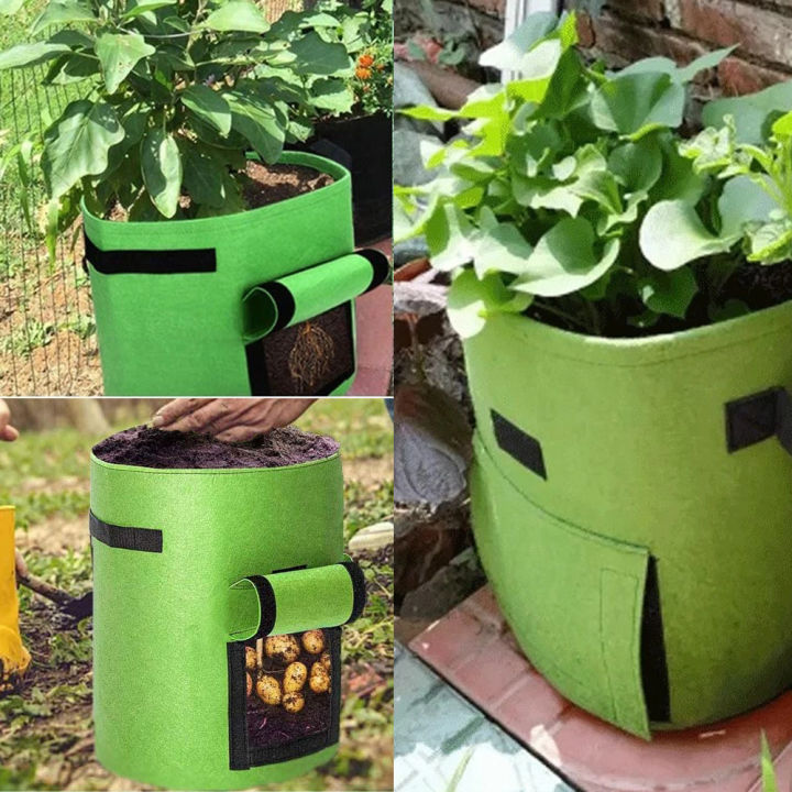 qkkqla-10-gallon-plant-grow-bags-garden-potato-pot-greenhouse-vegetable-growing-container-moisturizing-vertical-planting-bag