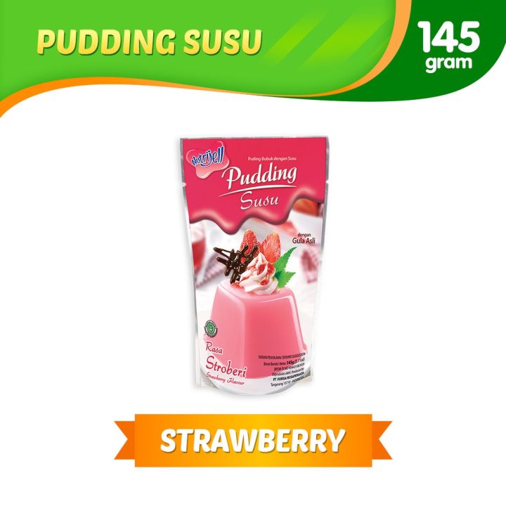 Nutrijell Pudding Susu Strawberry 145gr Lazada Indonesia 9569