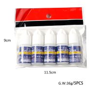 5 Bottle/Set False Nail Glue Nail Supplies Nail Glue With Brush Doesnt Hurt Fingernail Stick Decoration Nail Tips Tools 3g/Box Adhesives Tape