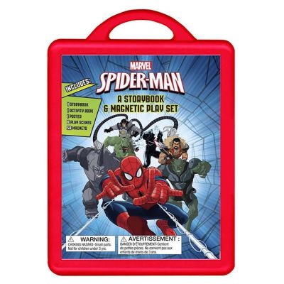 SPIDERMAN BOX SET Story Book +Activity book + Magnet +6 Scenes
