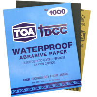 TOA DCC กระดาษทรายขัด กระดาษทรายน้ำ สำหรับขัดเหล็ก,โลหะ,พลาสติก,สีโป้ว  เลือกเบอร์และจำนวนได้ (ตามเบอร์ที่เลือก)