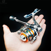 Studyset IN stock Zinc Alloy Spinning Fishing Reel Left Right Interchangeable Collapsible Handle with two Bearings