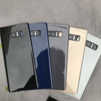 【☊HOT☊】 diyi45718 เคสประตูกระจกหลังสำหรับ Samsung Galaxy Note 8 N950 N950f ด้านหลังกระจกที่อยู่อาศัยกาวกรอบเลนส์กระจกกล้องถ่ายรูป