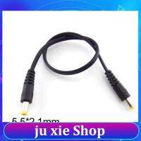 JuXie store DC male to male AV audio Power Plug 5.5mm x 2.1mm Male To Male Adapter Connector Cable Extension Supply Cords