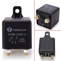 รีเลย์ยานยนต์รถบรรทุกสีดำ1ชิ้นสวิตช์เปิด/ปิดรีเลย์4ขั้ว12V 120a Mayitr แบบแยกส่วนสำหรับงานหนัก