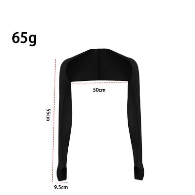 ：“{—— Lady Long Style Elastic Outdoor Seamless Cool Arm Sleeve Summer Cycling Wear Ice Silk Fabric Sleeves