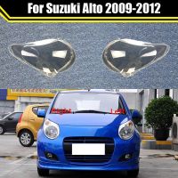 ที่คลุมเลนส์ไฟหน้ากระจกไฟหน้ารถแบบใสไฟหน้ารถโป๊ะโคมไฟสำหรับรถยนต์ Suzuki Alto 2009 2010 2011 2012