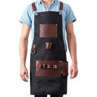 Kitchen For Pros Chef Apron High End Aprons For Men with Leather Must Have for Grilling Tools  Dad Grilling Gifts Aprons