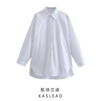 KASLEAD new womens European and American wind poplin shirt 2731045 250 ❤