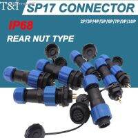 ஐ SP17 SL17 Waterproof Aviation Plug Connector with Male and Female Butt Joint Rear Nut Configuration IP68 Rated2-10 Pin Options