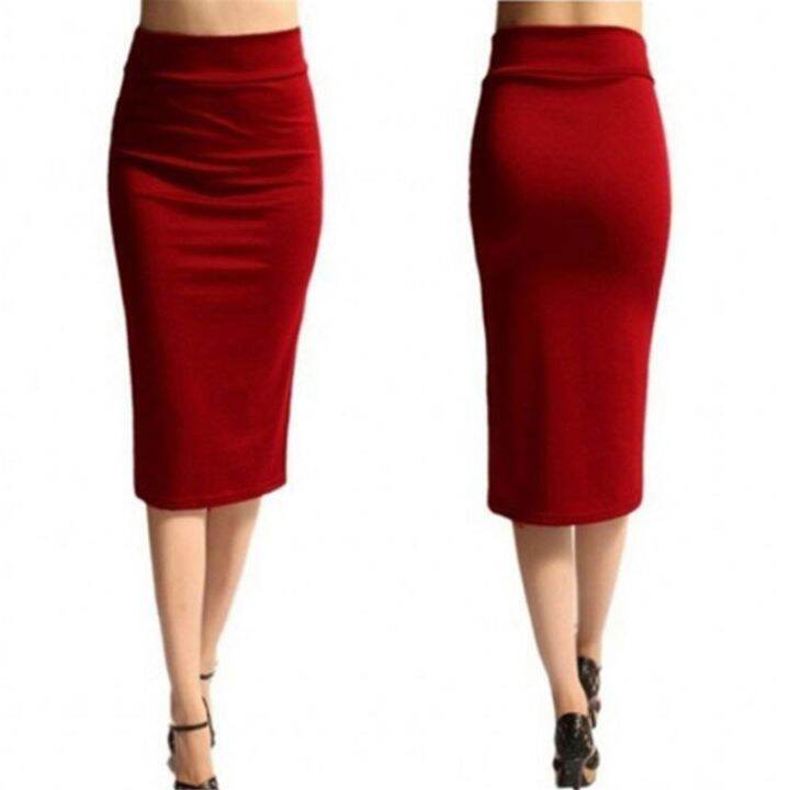 women-skirt-bodycon-skirt-office-female-slim-knee-length-high-waist-stretch-sexy-pencil-skirts-jupe-femme