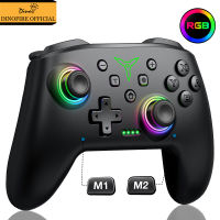 Dinofire Wireless Bluetooth RGB Controller สำหรับ Nintendo Switch/Switch OLED/Switch Lite/PC/Mobile Gamepad จอยสติ๊กมัลติฟังก์ชั่น-caicai store